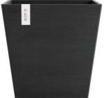 Ecopots Ghiveci Ecopots Rotterdam cu sistem de irigare plastic 35, 2x35, 2x34 cm gri închis (ROTWR.35.DG)