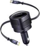 Baseus PD autós töltő 2x USB-C port 60W fekete