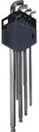 WGB Set chei hexagonale WGB cu cap sferic 1, 5-10 mm, 9 piese, crom-vanadiu (63060096) Cheie imbus