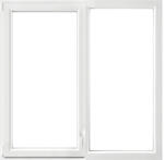 ARON Fereastră PVC termopan ARON 5 camere geam tripan 116x116 cm deschidere dublă stânga + fixă (W2DRHROCK1.0001)