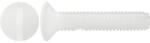 Dresselhaus Șuruburi metrice cu cap semibombat drept Dresselhaus 4x20 mm DIN964 plastic alb, 100 bucăți (0/3910/0004X20/01)
