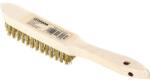 LESSMANN Perie de sârmă alămită Lessmann 290mm, 4 rânduri, mâner din lemn (107.641.HB)