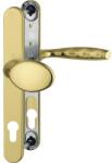 Hoppe Mânere mobil/fix cu șild ușă intrare Hoppe New York 92/248 mm, pentru cilindru, bronz (59627)