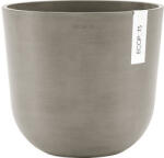 Ecopots Ghiveci Ecopots Oslo plastic Ø 25 cm H 21, 8 cm maro-gri (OSL.25.TA)