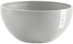 Ecopots Ghiveci Ecopots Brussels plastic Ø 25 cm H 12 cm alb-gri (BR.25.WG)