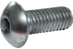 Dresselhaus Șuruburi metrice cu cap semibombat și hexagon interior Dresselhaus 5x10 mm DIN7380-1 oțel zincat, 500 bucăți (0/0350/002/5X10/01)