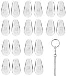 Techsuit Ochelari protectie calculator Surubelnita de Reparat Ochelarii, 6 x 0.5cm + 20 Pernute Siliconice Nazale - Techsuit (ST1) - Silver (KF2327277) - vexio