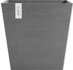 Ecopots Ghiveci Ecopots Rotterdam cu sistem de irigare plastic 45, 4x45, 4x44 cm gri (ROTWR.45.GR)