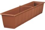 Geli Jardinieră Geli standard, plastic, 80x17x14 cm, cărămiziu (80308006)