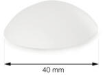 Tarrox Opritor de ușă autoadeziv Tarrox Ø40mm plastic alb pachet 2 bucăți (5840)