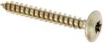 Alberts Șuruburi pentru lemn cu cap bombat Torx Alberts Maxi-Fix 6x50 mm oțel zincat galben, 4 bucăți (338299)