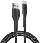 ColorWay Cablu USB la Type-C, LED, 2.4A, 1m - ColorWay (CW-CBUC034-BK) - Black (KF2347567) - vexio