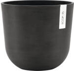 Ecopots Ghiveci Ecopots Oslo plastic Ø 25 cm H 21, 8 cm gri închis (OSL.25.DG)
