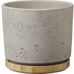 Soendgen Keramik Mască ghiveci Soendgen Paros Deluxe Ø 16 cm H 14 cm gri deschis (62923)