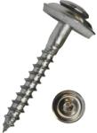 Dresselhaus Șuruburi pentru tablă cu cap semibombat Torx și șaibă cauciuc EPDM Dresselhaus 4, 5x80 mm oțel inox A2, 100 bucăți (0/3516/000/ 4,5/ 80/ /02)
