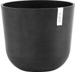 Ecopots Ghiveci Ecopots Oslo plastic Ø 35 cm H 30, 5 cm gri închis (OSL.35.DG)