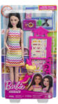 Mattel Barbie Set De Joaca Papusa Barbie Bruneta Face Cariera Profesoara (MTJCR71_JCR77) - roua Papusa