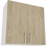 haaus Corp superior bucătărie 60 cm, 2 uși, alb/lemn natural (505066)