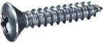 Dresselhaus Șuruburi pentru tablă cu cap semibombat cruce Dresselhaus 4, 2x13 mm DIN7983 oțel inox A2, 100 bucăți (0/3418/000/ 4,2/ 13,0/ /02)