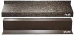 SMART Şipcă metalică gard orizontală tip jaluzea Bravo Smart BigStone 2000x120x0, 50 mm maro închis RAL 8019 (J28019BS200)