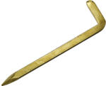 Dresselhaus Cuie cu cârlig tip L Dresselhaus 3, 5x60 mm oțel alămit, 10 bucăți (0/4020/071/3,5x60/40)