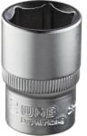 WGB Cap cheie tubulară WGB 1/2" 16mm, 6 canturi, crom-vanadiu (63601603) Set capete bit, chei tubulare