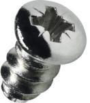 Hettich Șuruburi pentru lemn cu cap bombat pentru mobilă Hettich 6, 3x11 mm oțel nichelat, pachet 100 bucăți (9247218)