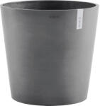 Ecopots Ghiveci Ecopots Amsterdam cu sistem de irigare plastic Ø 50 cm H 43, 8 cm gri (AMWR.50.GR)