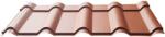 Precit Roof Țiglă metalică PRECIT 1185x840x0, 5 mm sandshape maro cupru RAL 8004 (A18005SR002)