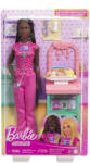 Mattel Barbie Set De Joaca Papusa Barbie Bruneta Face Cariera Pediatru (MTJCR71_JCR73) - roua Papusa