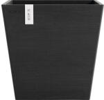 Ecopots Ghiveci Ecopots Rotterdam cu sistem de irigare plastic 25, 2x25, 2x24, 5 cm gri închis (ROTWR.25.DG)