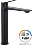 Jungborn Baterie lavoar Jungborn GAMMA ventil Push-Open negru mat (FF35342-6HB)