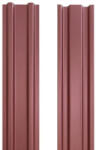 SMART Șipcă metalică gard Bravo dublu vopsită 1750x90x0, 60 mm roşu semi-mat RAL 3011 (J13011HI617)