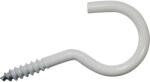 Dresselhaus Șuruburi pentru lemn cu cârlig Dresselhaus 4, 3x50 mm oțel plastifiat alb, 50 bucăți (0/4216/796/4,3X50/75)