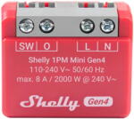Shelly Releu inteligent 51924, 110-240 V AC, Rosu (51924) - 24mag