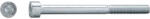 Dresselhaus Șuruburi metrice cu cap cilindric și hexagon interior Dresselhaus UNC 1/4" x 1/2" (asemănător DIN912) oțel zincat, pas metric american, 25 bucăți (0/4755/001/14X12/17)