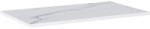 Jungborn Blat lavoar baie marmură compactă Calacatta alb 80, 6x46 cm Jungborn (167401)