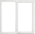 ARON Fereastră PVC termopan ARON 5 camere geam tripan 116x116 cm fixă + deschidere dublă dreapta (W2DRHROCK2.0001)