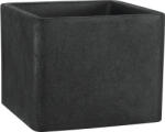 Geli Ghiveci flori Geli Cube pătrat plastic 38x38x33 cm antracit (17404038)