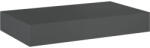 Jungborn Blat lavoar baie marmură compactă antracit mat 80, 6x46 cm Jungborn (168239)