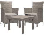 Keter Set mobilier grădină/terasă Allibert Rosario 3 piese 2 locuri cappuccino (216938)