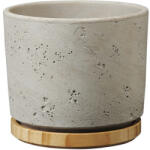 Soendgen Keramik Mască ghiveci Soendgen Paros Deluxe ceramică Ø 23 cm H 20 cm gri deschis (62925)