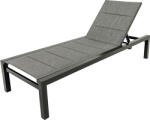 Garden Place Șezlong plajă Garden Place Eve cu spătar reglabil 70x35x190 cm gri (FBS8016B)