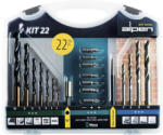 Alpen Set burghie metal și zidărie Alpen Ø2-10 mm, 22 piese (800222100) Burghiu