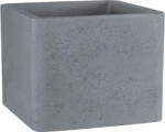 Geli Ghiveci flori Geli Cube pătrat plastic 38x38x33 cm gri deschis (17404059)