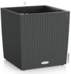 Lechuza Ghiveci Lechuza Cube Cottage plastic 30x30x30 cm, granit (15372)