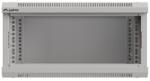 Lanberg WF03-5304-10S 19" 4U SZÉL: 540mm MÉLY: 350mm MAG: 281mm lapraszerelt üvegajtós szürke fali rack szekrény (WF03-5304-10S) - officedepot