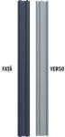 Bravo Șipcă metalică gard Bravo capăt drept 1750x90x0, 45 mm gri antracit mat RAL 7016 (J17017BI617)