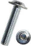 Dresselhaus Șuruburi metrice cu cap semibombat și hexagon interior Dresselhaus 8x20 mm DIN7380-2 oțel zincat, 200 bucăți (0/0351/002/8X20/01)