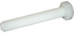 Dresselhaus Șuruburi metrice cu cap hexagonal Dresselhaus 6x30 mm DIN933 plastic alb, 100 bucăți (0/3908/000/6X30/01)
